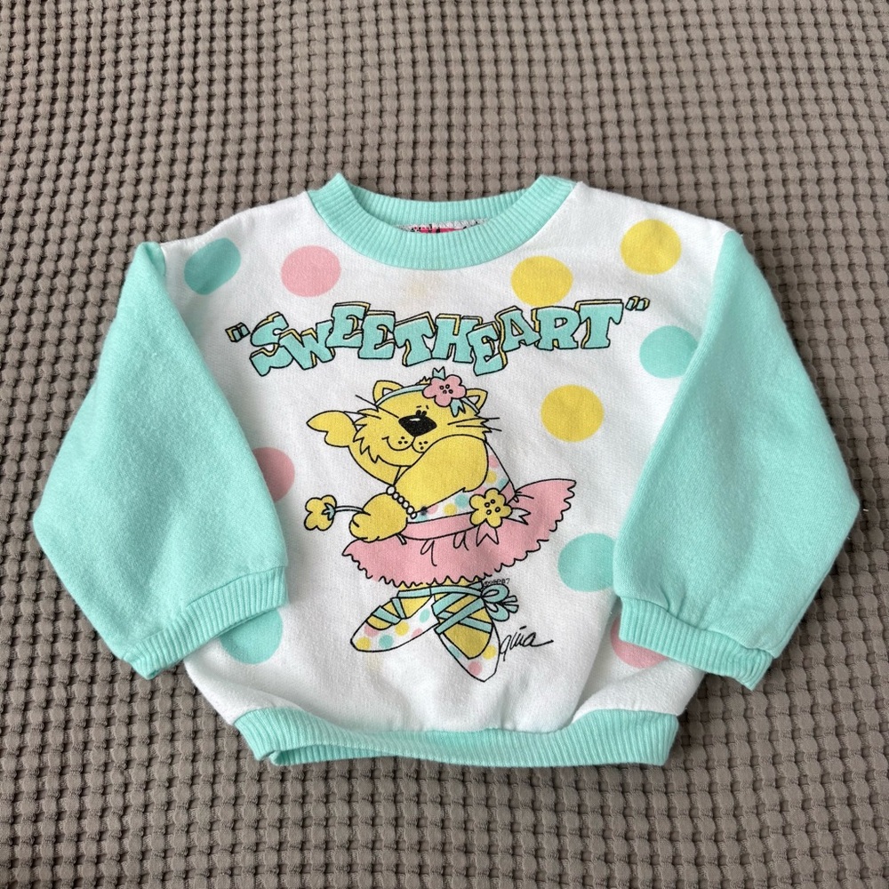 Vintage sweetheart pastel crewneck 2T